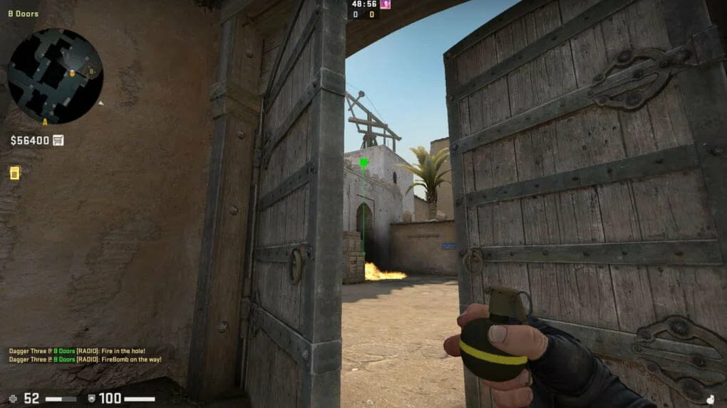 best grenade spots dust 2